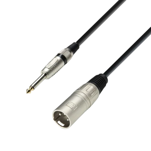  6,3mm TS auf 3-Pol XLR M